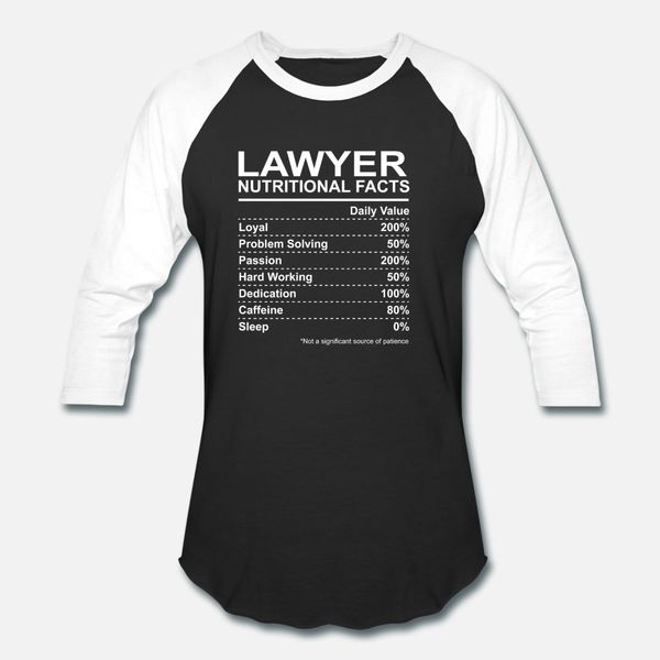 lawyer nutritional facts t shirt men printing 100% cotton crew neck costume fit casual summer novelty shirt
lawyer nutritional facts t shirt men printing 100% cotton crew neck costume fit casual summer novelty shirt