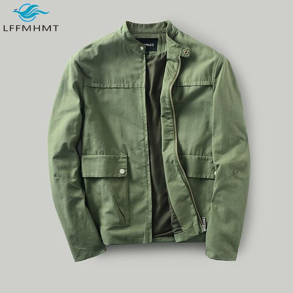 en spring autumn new fashion cotton coats japan style stand collar solid color harajuku cargo casual wild jackets with pockets, Black;brown
en spring autumn new fashion cotton coats japan style stand collar solid color harajuku cargo casual wild jackets with pockets, Black;brown