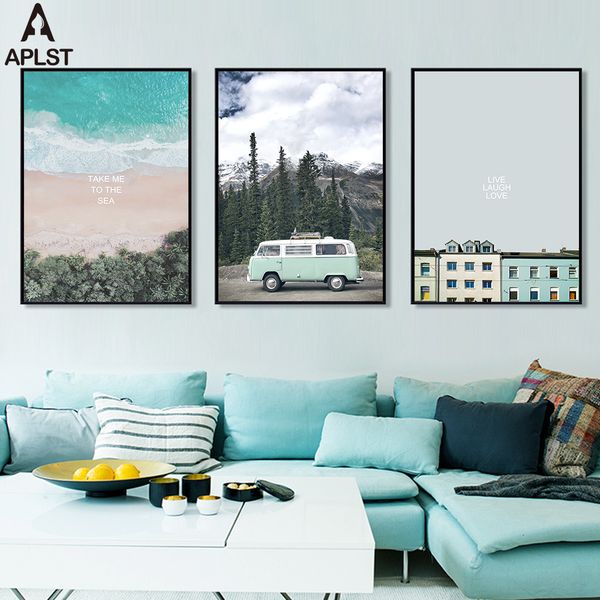 sea beach view canvas print live love quote poster wall painting art nordic traveling picture printing mural home decoration
sea beach view canvas print live love quote poster wall painting art nordic traveling picture printing mural home decoration