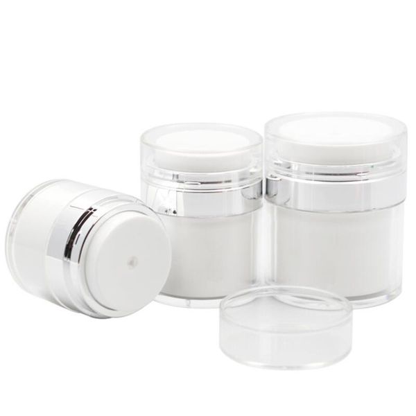 storage bottles & jars 15 30 50g pearl white acrylic airless jar round cosmetic cream pump packaging bottle lx8995
storage bottles & jars 15 30 50g pearl white acrylic airless jar round cosmetic cream pump packaging bottle lx8995