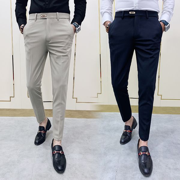 gentlemen slim casual streetwear dress full men fit length suit pants pants 34 all quality men office trousers mens high match kiump, Black
gentlemen slim casual streetwear dress full men fit length suit pants pants 34 all quality men office trousers mens high match kiump, Black