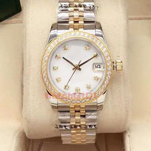 ladies women watches 31mm iced out watch women's date diamond sapphire dial automatic mechanical rose gold watche295i, Slivery;brown
ladies women watches 31mm iced out watch women's date diamond sapphire dial automatic mechanical rose gold watche295i, Slivery;brown