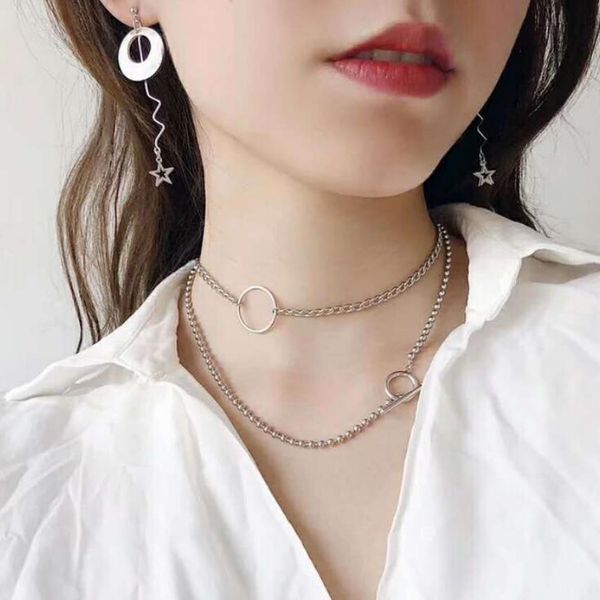 jewelry titanium steel necklace circle round geometry shape hollow out necklace chokers for women fashion, Golden;silver
jewelry titanium steel necklace circle round geometry shape hollow out necklace chokers for women fashion, Golden;silver