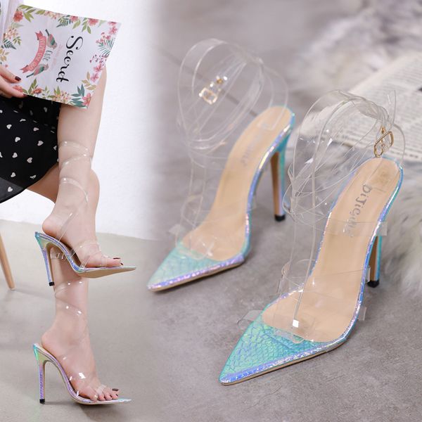 summer pvc transparent women sandals super thin high heels pointed toe buckle strap pumps pu wedding party colorful size 42, Black
summer pvc transparent women sandals super thin high heels pointed toe buckle strap pumps pu wedding party colorful size 42, Black