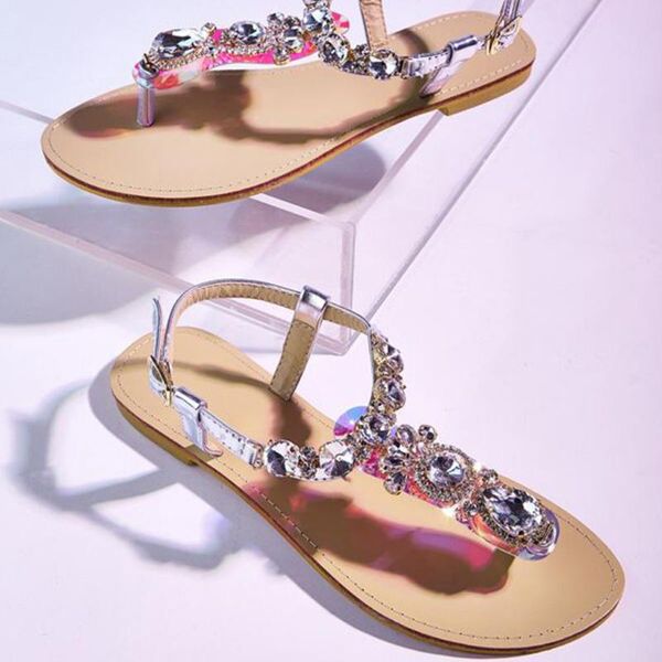 summer sandals women's new rhinestone flat non-slip sandals open toe wedding beach shoes bohemian plus size 2020, Black
summer sandals women's new rhinestone flat non-slip sandals open toe wedding beach shoes bohemian plus size 2020, Black
