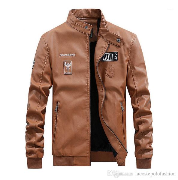 mens pu leather fashion thick winter mens warm coats zipper fly homme clothes embroidery applique decoration, Black
mens pu leather fashion thick winter mens warm coats zipper fly homme clothes embroidery applique decoration, Black