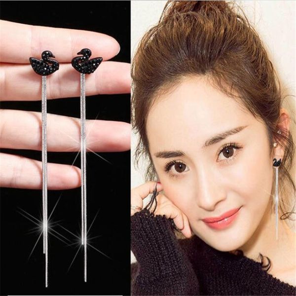 swan ornament female trendy earrings fashion long tassel women brand pendant studs birthday gifts for girls personality earring, Golden
swan ornament female trendy earrings fashion long tassel women brand pendant studs birthday gifts for girls personality earring, Golden
