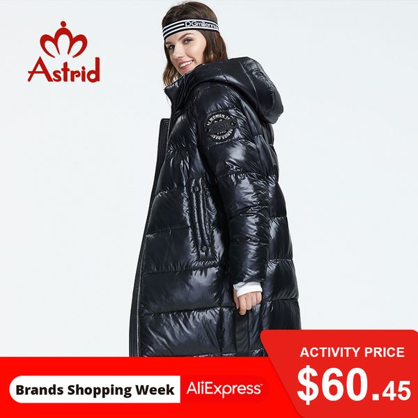 astrid 2019 winter new arrival down jacket women with a hood fashion style color black long winter for women ar-3037, Black;white
astrid 2019 winter new arrival down jacket women with a hood fashion style color black long winter for women ar-3037, Black;white