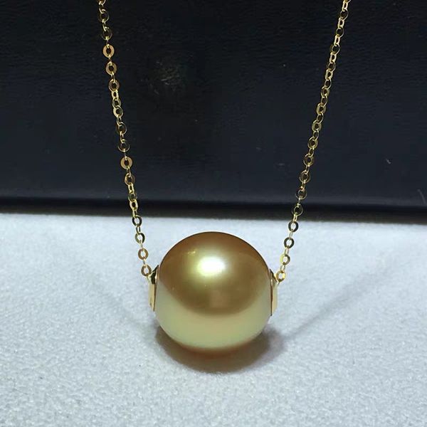xf800 pure 18k yellow gold pearl necklace pendant au750 natural south sea gold pearl 12-13mm for women fine jewelry gift, Silver
xf800 pure 18k yellow gold pearl necklace pendant au750 natural south sea gold pearl 12-13mm for women fine jewelry gift, Silver