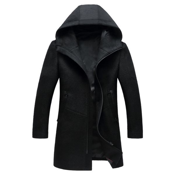 men's wool & blends coat men winter jaket woolen long jackets hooded solid slim collar streetwear coats windbreaker warm clothes 2021, Black
men's wool & blends coat men winter jaket woolen long jackets hooded solid slim collar streetwear coats windbreaker warm clothes 2021, Black