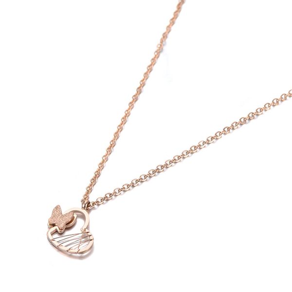 rose gold stainless steel butterfly heart charm choker necklace jewelry lovely pendant chain necklace for women n19113, Golden;silver
rose gold stainless steel butterfly heart charm choker necklace jewelry lovely pendant chain necklace for women n19113, Golden;silver