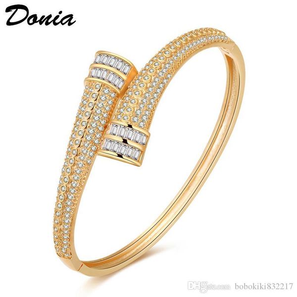 donia jewelry two color electroplating fashion exaggeration micro inlay zircon adjustable bracelet personality geometric pattern party birth, Black
donia jewelry two color electroplating fashion exaggeration micro inlay zircon adjustable bracelet personality geometric pattern party birth, Black
