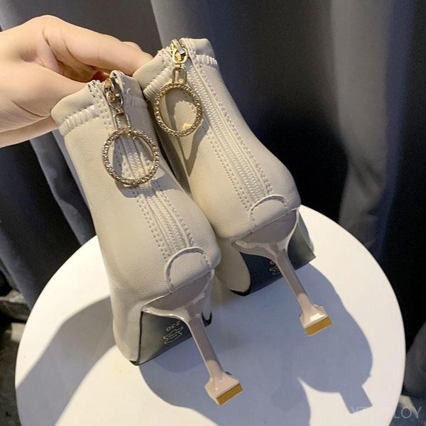 quality women genuine leather winter boots pointed toe black stiletto heels ankle booties size 34-39 zipper thin heels
quality women genuine leather winter boots pointed toe black stiletto heels ankle booties size 34-39 zipper thin heels