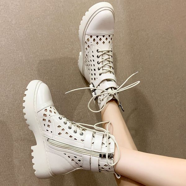 women summer and autumn boots black white british style boots net versatile hollow thin short design
women summer and autumn boots black white british style boots net versatile hollow thin short design