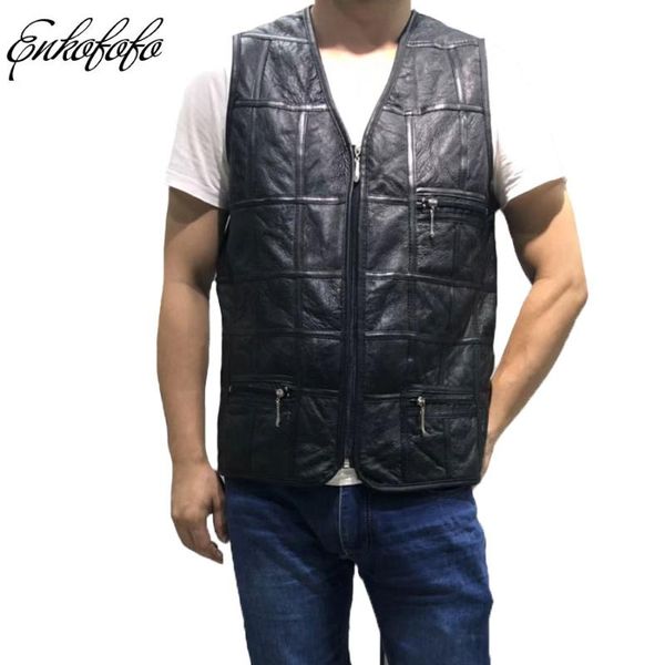 2020 winter men genuine leather vest real double faced merino sheep fur lining jacket male loose leather motorcycle rider vest, Black;white
2020 winter men genuine leather vest real double faced merino sheep fur lining jacket male loose leather motorcycle rider vest, Black;white
