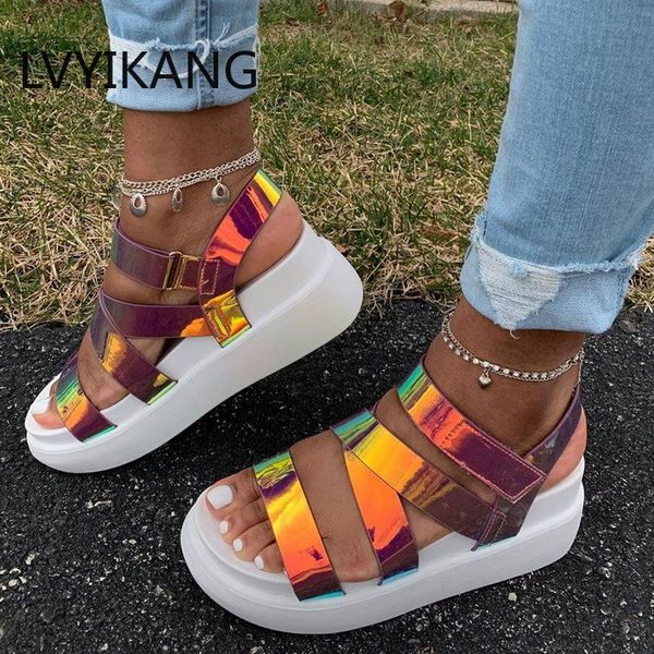 dress shoes women summer ankle strap sandals rainbow color platform wedges heel peep toe fashion casual beach ladies zapatos de mujer, Black
dress shoes women summer ankle strap sandals rainbow color platform wedges heel peep toe fashion casual beach ladies zapatos de mujer, Black