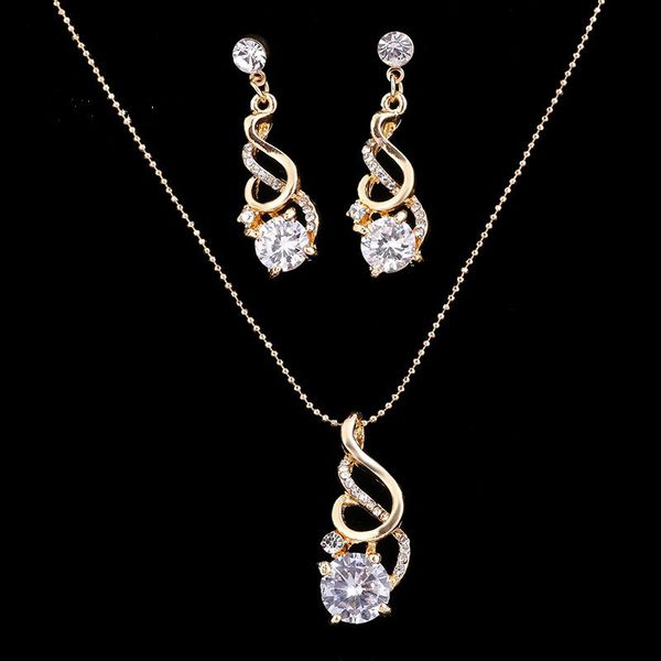 pendant necklaces japanese and korean woman zircon crystal two-piece explosion fashion banquet gift, Silver
pendant necklaces japanese and korean woman zircon crystal two-piece explosion fashion banquet gift, Silver