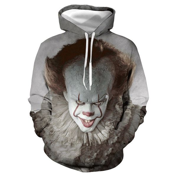 men designer hoodies stylist hoodie 3d clown printed men pullover loose men's fashion sportswearlong sleeve mens stylist hoodie fear of, Black
men designer hoodies stylist hoodie 3d clown printed men pullover loose men's fashion sportswearlong sleeve mens stylist hoodie fear of, Black