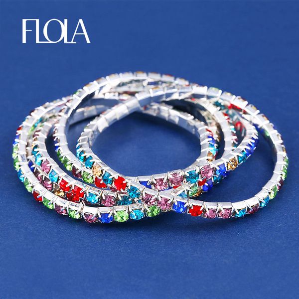flola adjust tennis colorful bracelets stylish multilayer elastic crystal bracelets femme valentine gift pulseira jewelry brta27, Black
flola adjust tennis colorful bracelets stylish multilayer elastic crystal bracelets femme valentine gift pulseira jewelry brta27, Black