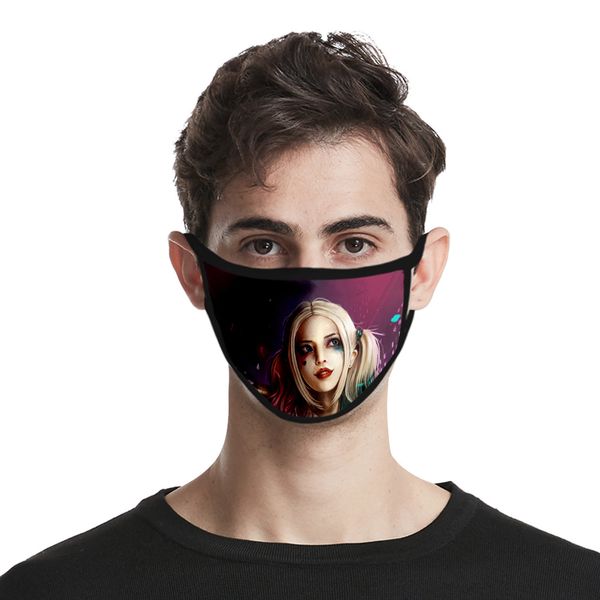 2020 designer face mask cross-border new clown girl hali quin cool all-match 3d mask ice silk cloth men and women life mask wholesale
2020 designer face mask cross-border new clown girl hali quin cool all-match 3d mask ice silk cloth men and women life mask wholesale