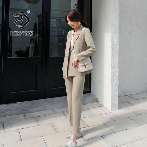 women's two piece pants 2021 autumn pieces suit double-breasted notched button pockets full-length sleeve blazer s96813d, White
women's two piece pants 2021 autumn pieces suit double-breasted notched button pockets full-length sleeve blazer s96813d, White