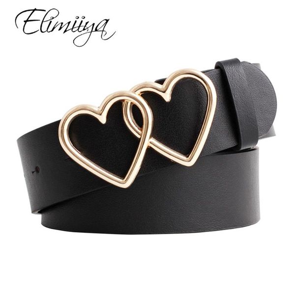 elimiiya design double ring belt women female smooth leather heart belts strap waistband for jeans dress news, Black;brown
elimiiya design double ring belt women female smooth leather heart belts strap waistband for jeans dress news, Black;brown