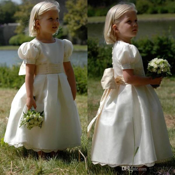 taffeta flower girls dresses 2020 holy first communion for girls short sleeves bow sash pageant princess flower girl dresses for weddings, White;blue
taffeta flower girls dresses 2020 holy first communion for girls short sleeves bow sash pageant princess flower girl dresses for weddings, White;blue