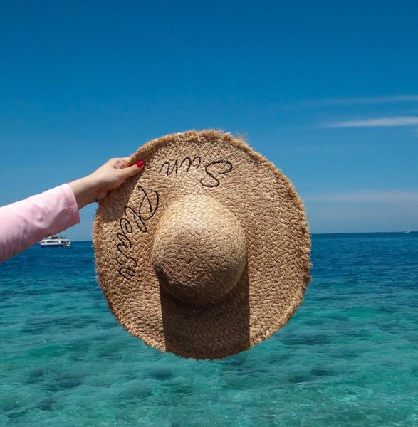 raffia woman ribbon handmake straw hat embroidery large brim outdoor beach hat summer cap dropshippin, Blue;gray
raffia woman ribbon handmake straw hat embroidery large brim outdoor beach hat summer cap dropshippin, Blue;gray
