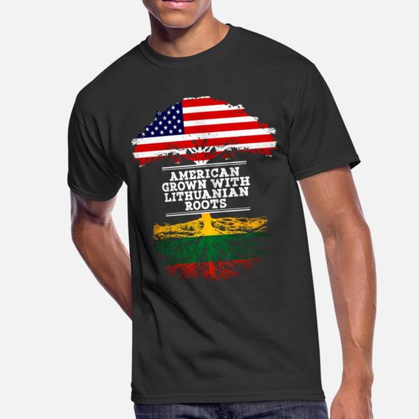 american grown with lithuanian roots t shirt men customized short sleeve s-3xl outfit gift funny summer original shirt
american grown with lithuanian roots t shirt men customized short sleeve s-3xl outfit gift funny summer original shirt