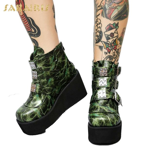sarairis большой размер 43 толстая платформа осень зима обувь женщин моды punk street косплей ботильоны 200928, Black
sarairis большой размер 43 толстая платформа осень зима обувь женщин моды punk street косплей ботильоны 200928, Black