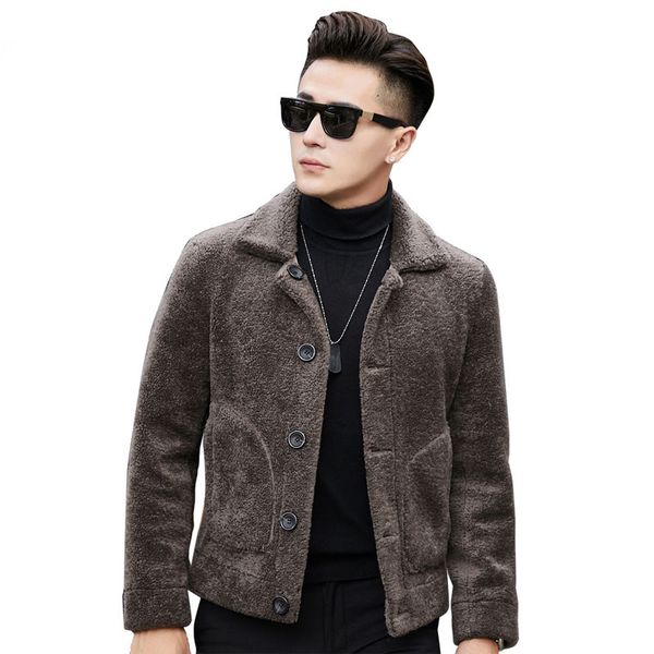 natural sheep shearling fur coat short winter jacket men clothes 100% wool fur coats mens plus size coat yc1993 my770, Black
natural sheep shearling fur coat short winter jacket men clothes 100% wool fur coats mens plus size coat yc1993 my770, Black