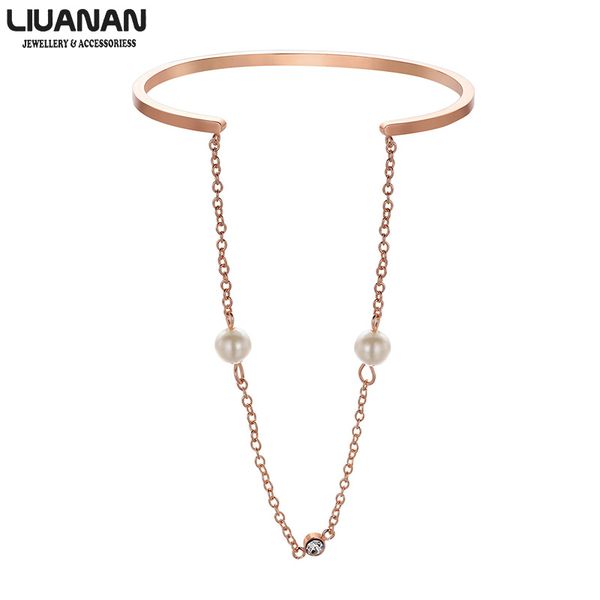 copper rose gold plate jewelry gift for sister pearl chain bracelet for woman double layer women's bracelet, Black
copper rose gold plate jewelry gift for sister pearl chain bracelet for woman double layer women's bracelet, Black