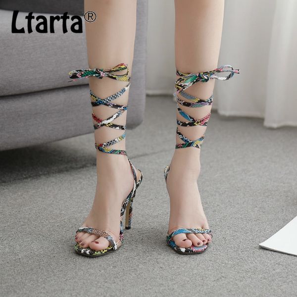 ltarta summer 2020 cross strap open toe shoes multi-color snakeskin stiletto women's heel sandals cwf-mn639-1, Black
ltarta summer 2020 cross strap open toe shoes multi-color snakeskin stiletto women's heel sandals cwf-mn639-1, Black