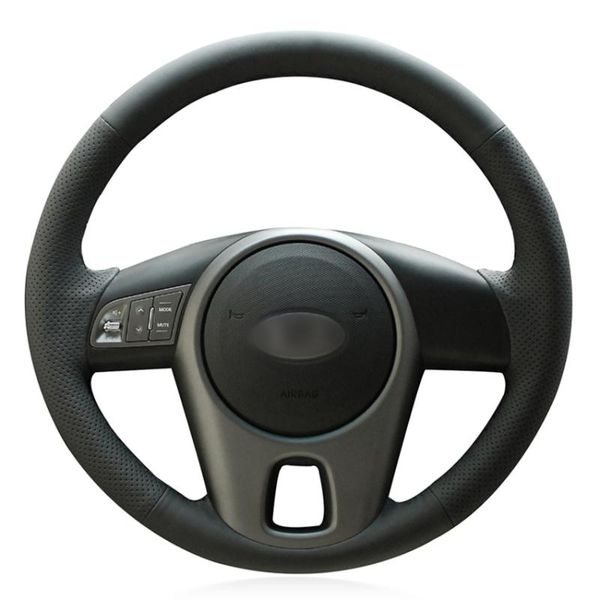black pu faux leather diy hand-stitched car steering wheel cover for kia forte 2009-2014 soul 2010-2013 rio 2009-2011
black pu faux leather diy hand-stitched car steering wheel cover for kia forte 2009-2014 soul 2010-2013 rio 2009-2011