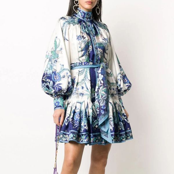 casual dresses gedivoen fashion runway spring autumn dress women stand collar print lace up a line party short mini vestidos, Black;gray
casual dresses gedivoen fashion runway spring autumn dress women stand collar print lace up a line party short mini vestidos, Black;gray