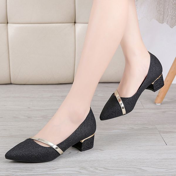 2020 spring women dress shoes med heels office shoes silver wedding sequined cloth pump pointed toe zapatos de mujer 6667l, Black
2020 spring women dress shoes med heels office shoes silver wedding sequined cloth pump pointed toe zapatos de mujer 6667l, Black