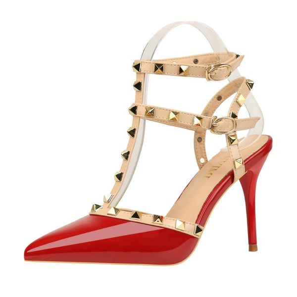 fashion 2020 women's high heels shoes pumps rivet ladies pointed toe single woman summer sandals party dress shoes 5 color, Black
fashion 2020 women's high heels shoes pumps rivet ladies pointed toe single woman summer sandals party dress shoes 5 color, Black