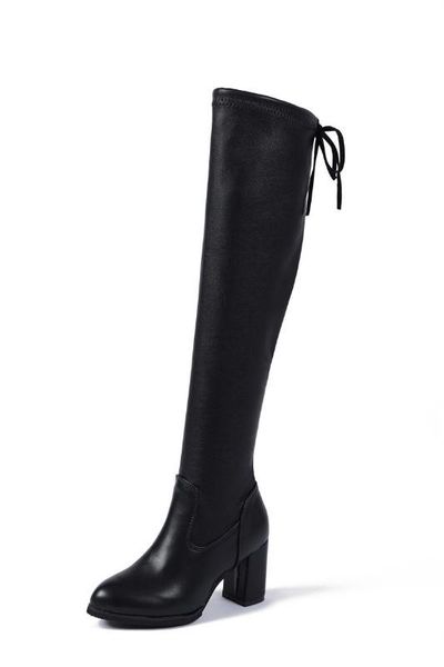 women slim boots over the knee high suede snow boots leisure solid high chunky heels thigh-high shoes plush winter, Black
women slim boots over the knee high suede snow boots leisure solid high chunky heels thigh-high shoes plush winter, Black