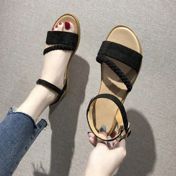 women sandals shoes woman ankle buckle shoes 2020 summer beach flat new outdoor sliders woman fashion solid footwear ladies, Black
women sandals shoes woman ankle buckle shoes 2020 summer beach flat new outdoor sliders woman fashion solid footwear ladies, Black