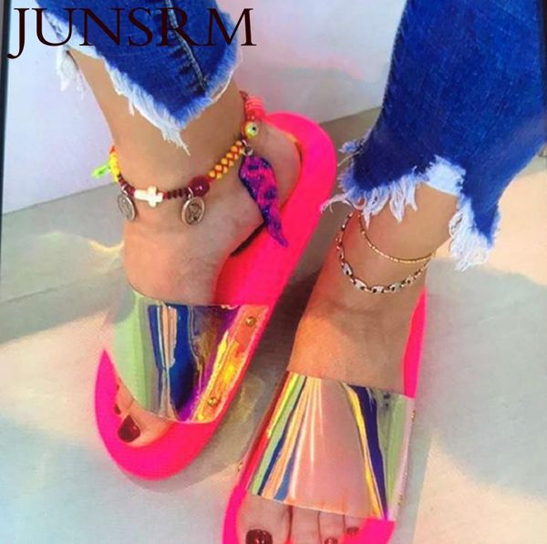 elegant summer women sandals clear shoes slip-on jelly shoe bling ladies flat beach sandals outdoor woman holiday slides femme, Black
elegant summer women sandals clear shoes slip-on jelly shoe bling ladies flat beach sandals outdoor woman holiday slides femme, Black