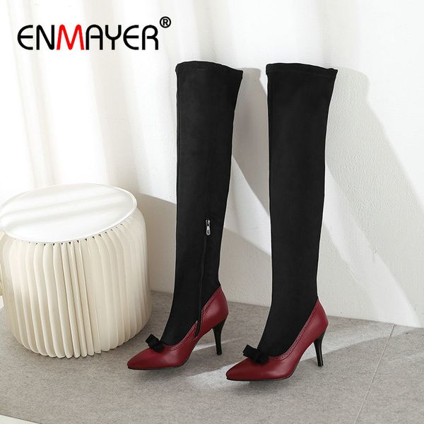 boots enmayer basic pointed toe slip-on stretch fabric faux suede slim 2021 shoes woman thigh high pu winter women, Black
boots enmayer basic pointed toe slip-on stretch fabric faux suede slim 2021 shoes woman thigh high pu winter women, Black