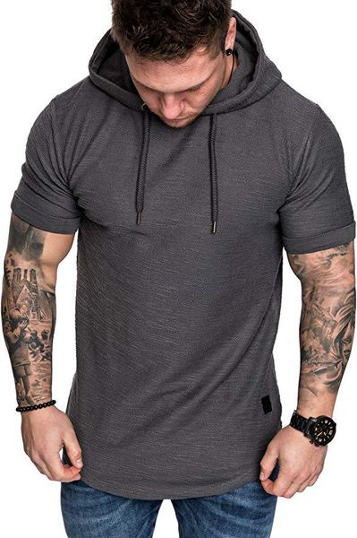 casual mens t shirt with hooded fashion summer t shirts for men streetwear tees quality solid color mens t shirts size s-2xl, White;black
casual mens t shirt with hooded fashion summer t shirts for men streetwear tees quality solid color mens t shirts size s-2xl, White;black