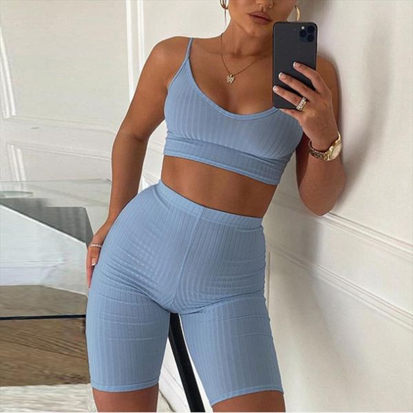 2pcs crop mini pencil shorts sets women 2020 summer pullover rib knit sleeveless stretch blue black high street outfit, Gray
2pcs crop mini pencil shorts sets women 2020 summer pullover rib knit sleeveless stretch blue black high street outfit, Gray