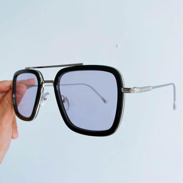trendy iron man sunglasses robert downey jr. sun glasses men 2020 square metal eyewear frame blue yellow gafas de sol uv400, White;black
trendy iron man sunglasses robert downey jr. sun glasses men 2020 square metal eyewear frame blue yellow gafas de sol uv400, White;black