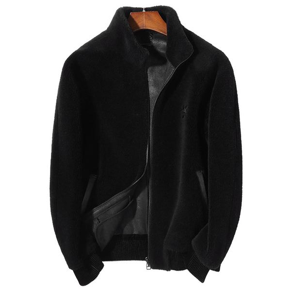 real fur coat men short clothes 2020 autumn winter sheep shearing wool jacket men's fur coats overcoat s9isbs001 kj3510, Black
real fur coat men short clothes 2020 autumn winter sheep shearing wool jacket men's fur coats overcoat s9isbs001 kj3510, Black