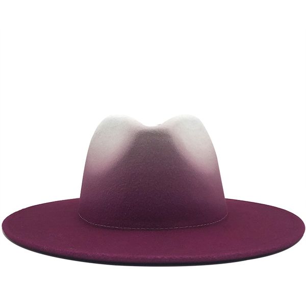 new women men wool vintage trilby felt fedora hat with wide brim gentleman elegant gradient rose for lady winter autumn jazz cap, Blue;gray
new women men wool vintage trilby felt fedora hat with wide brim gentleman elegant gradient rose for lady winter autumn jazz cap, Blue;gray