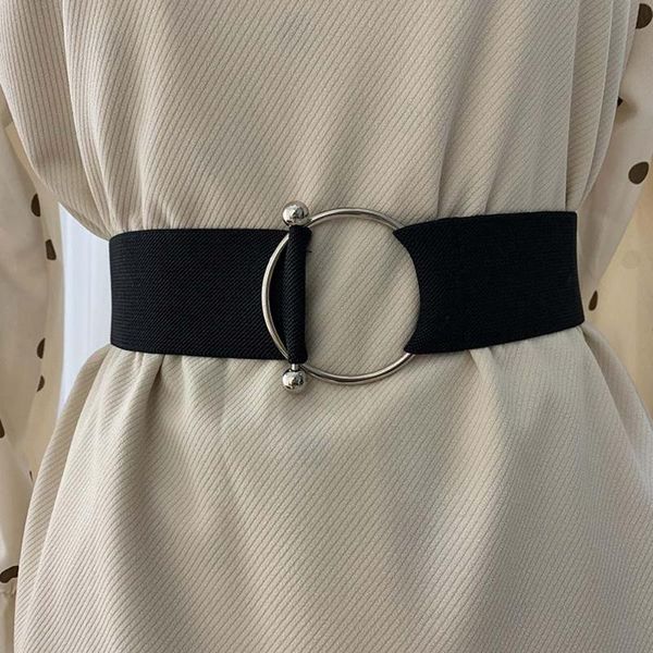 belts for women black simple waist elastic ladies band round buckle decoration coat sweater fashion dress rice white, Black;brown
belts for women black simple waist elastic ladies band round buckle decoration coat sweater fashion dress rice white, Black;brown
