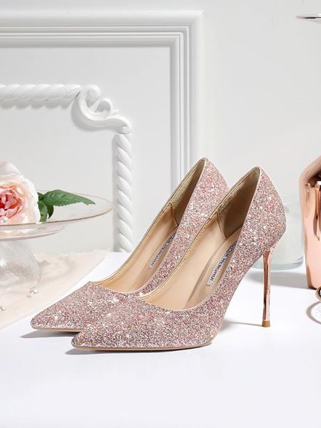wed2020 red for women decent pointed high-heeled thin heel shallow mouth sequins silver single shoes wedding dress, Black
wed2020 red for women decent pointed high-heeled thin heel shallow mouth sequins silver single shoes wedding dress, Black