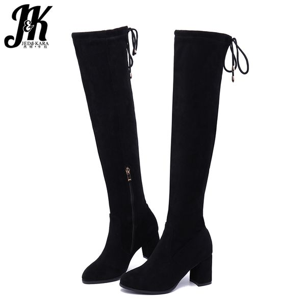boots jk stretch flock women high heels boot ladies round toe over the knee shoes zip cross tied female winter 2021, Black
boots jk stretch flock women high heels boot ladies round toe over the knee shoes zip cross tied female winter 2021, Black