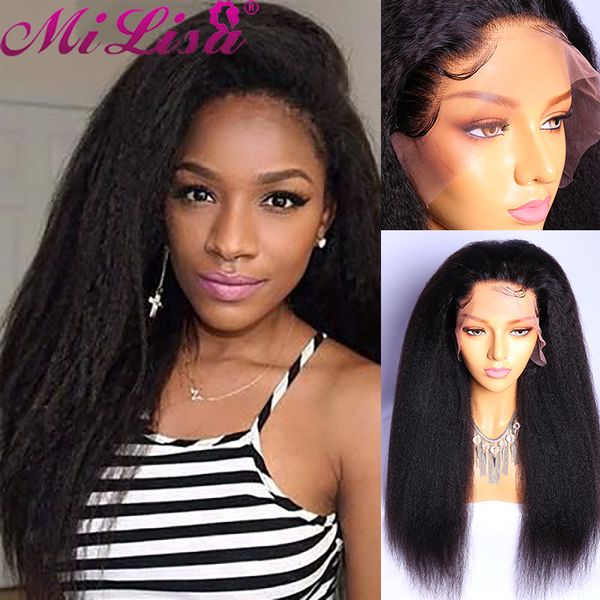 lace wigs mi lisa 13x6 x1 kinky straight front human hair wig 30 inch brazilian remy for women yaki hd transparent, Black;brown
lace wigs mi lisa 13x6 x1 kinky straight front human hair wig 30 inch brazilian remy for women yaki hd transparent, Black;brown
